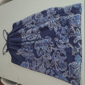 EUC ZARA Women Paisley Print High Neckline Fully Lined Dress